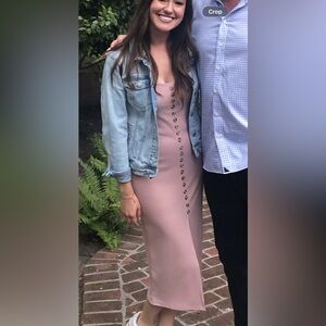 Dress Forum Pink Ribbed Dress